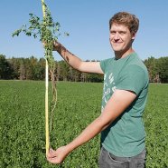 Sebastian Glowacki beim Feldtag